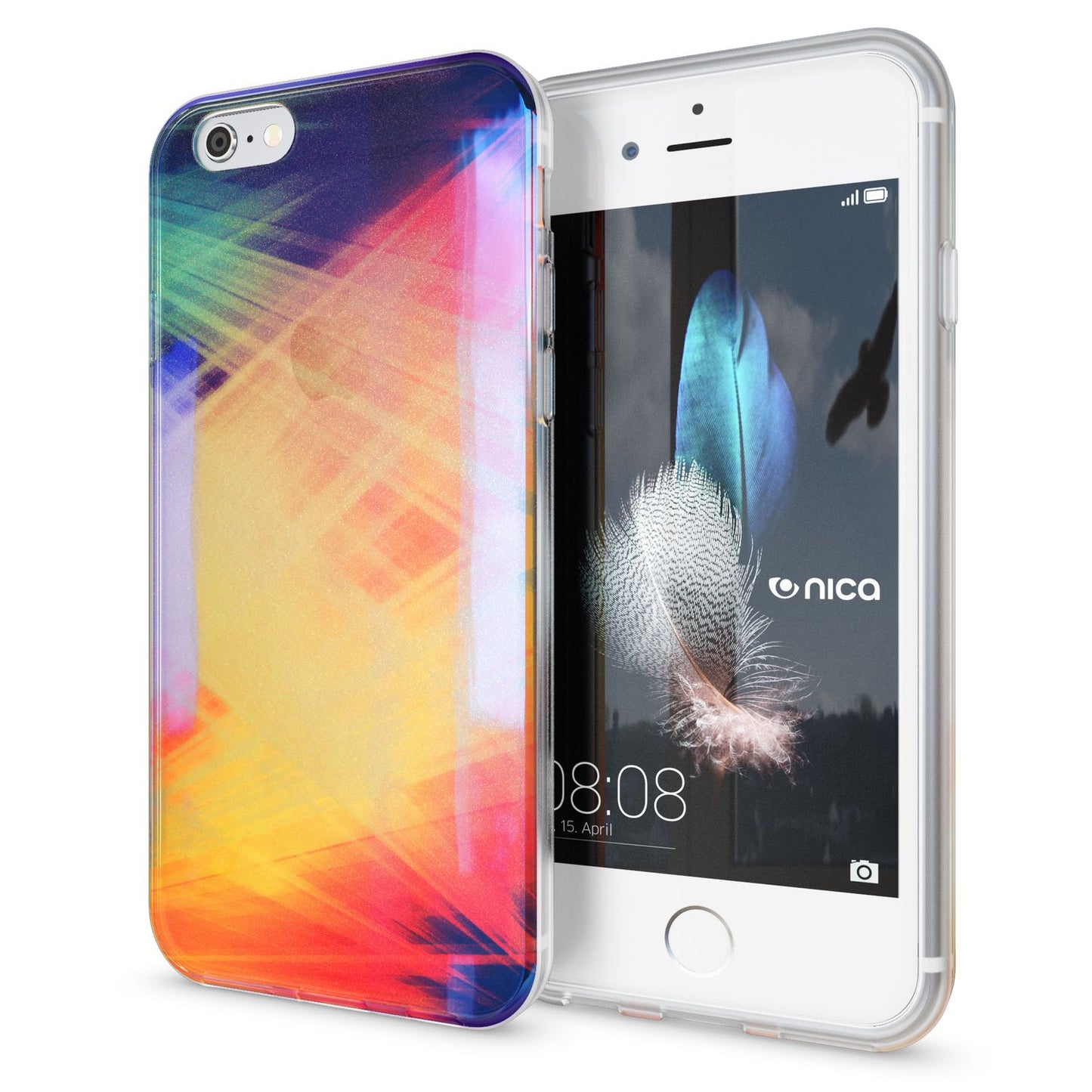 Apple iPhone 6 6S 3D Glitter Silicone Case Cover by NALIA