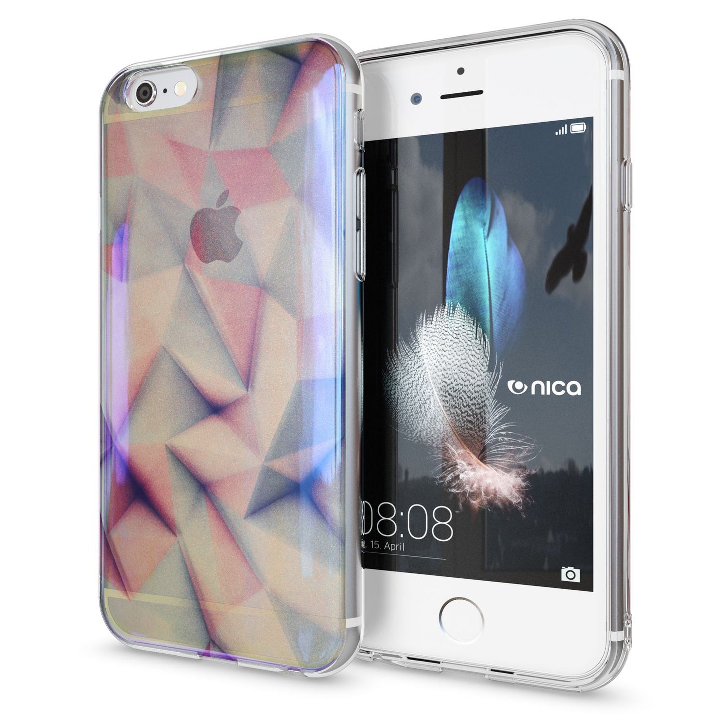 Apple iPhone 6 6S 3D Glitter Silicone Case Cover by NALIA