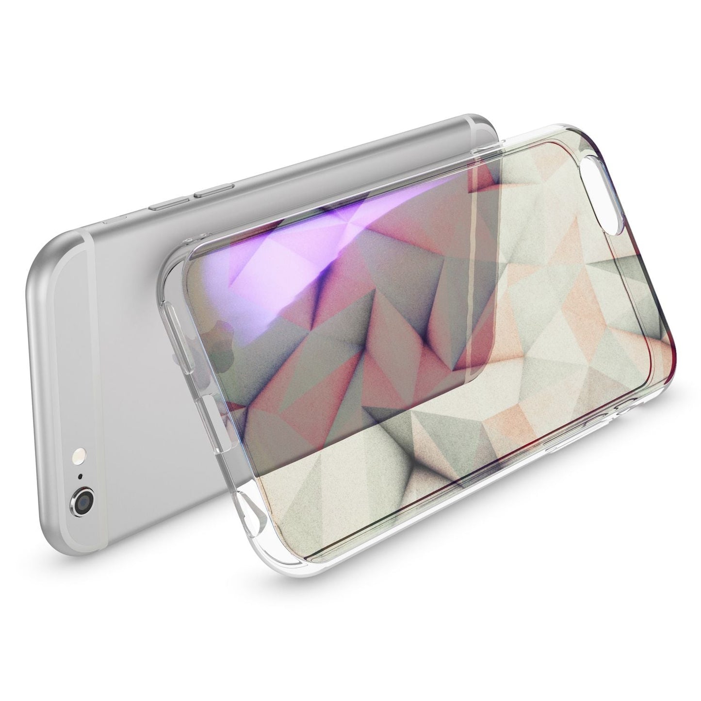 Apple iPhone 6 6S 3D Glitter Silicone Case Cover by NALIA