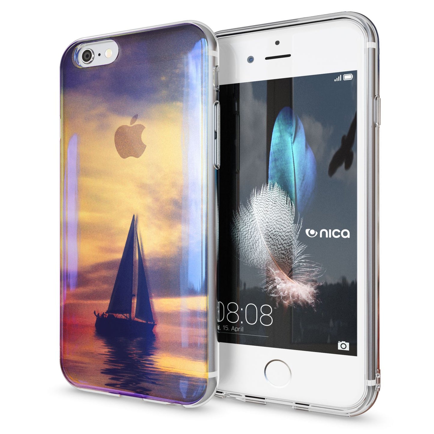 Apple iPhone 6 6S 3D Glitter Silicone Case Cover by NALIA