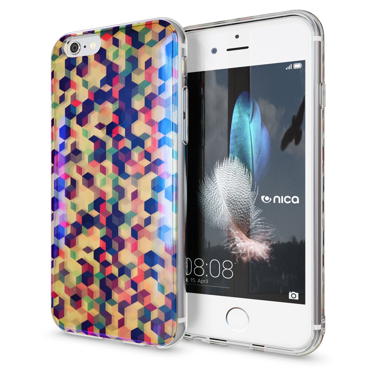 Apple iPhone 6 6S 3D Glitter Silicone Case Cover by NALIA