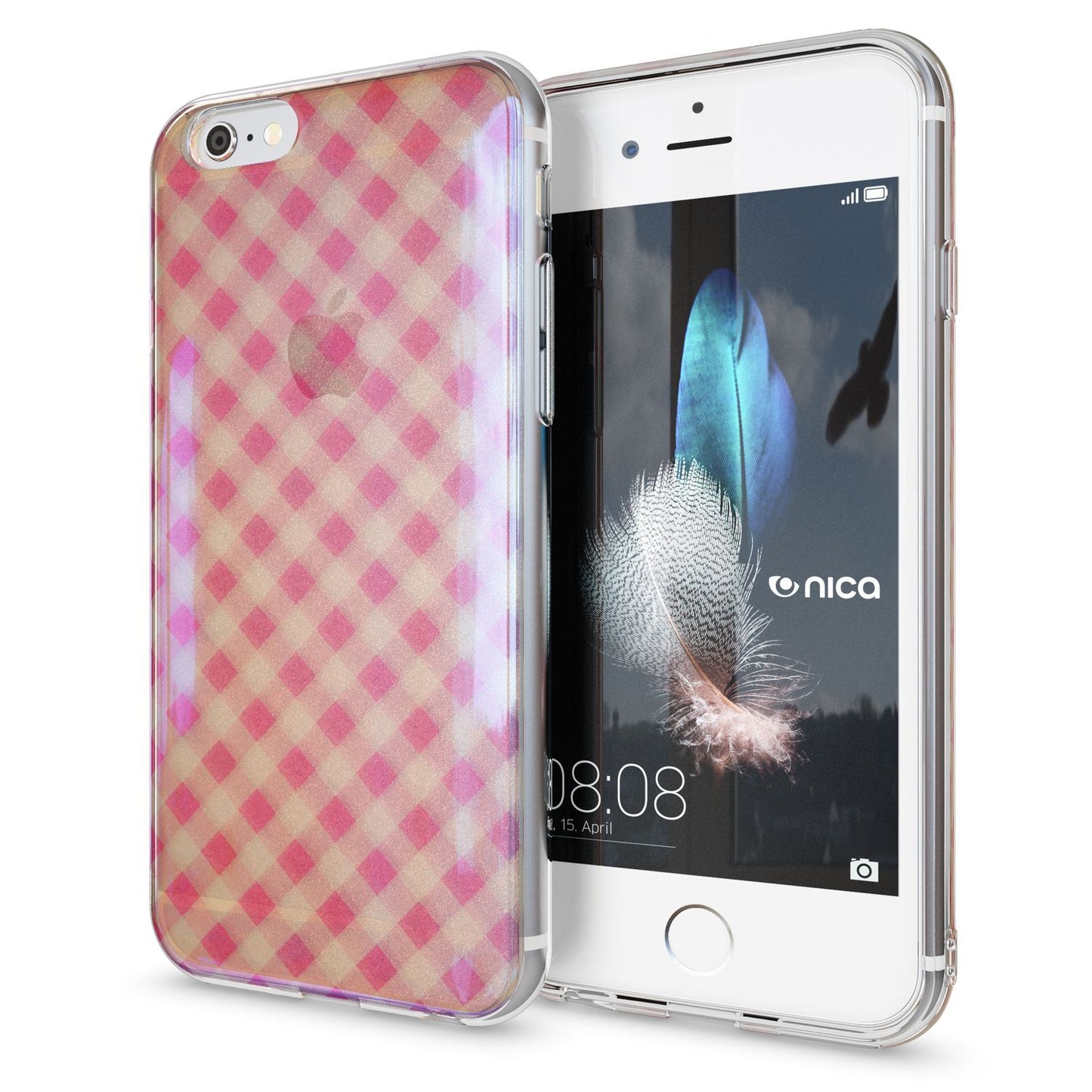 Apple iPhone 6 6S 3D Glitter Silicone Case Cover by NALIA