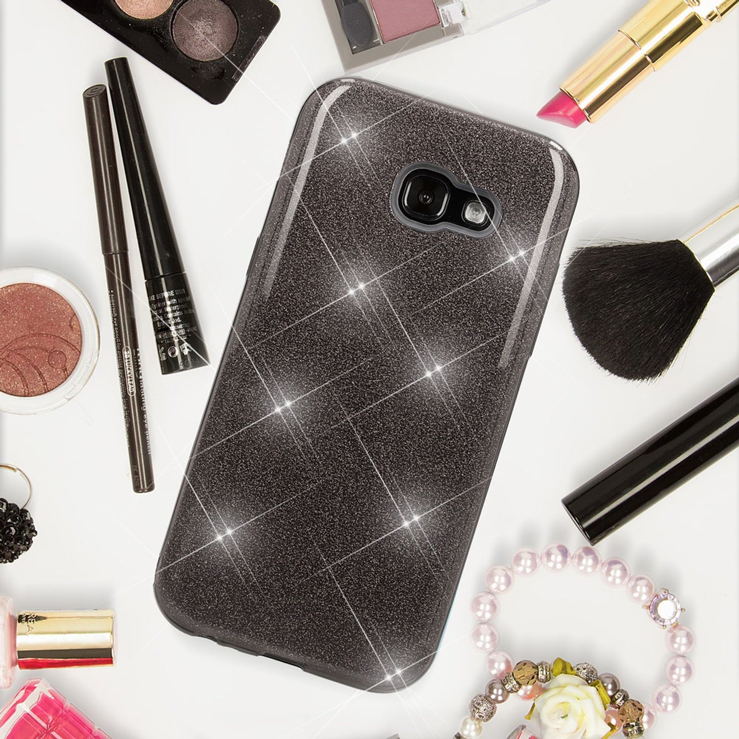 Samsung Galaxy A5 2017 símahulstur frá NALIA, glitrandi sílikon hulstur með vernd