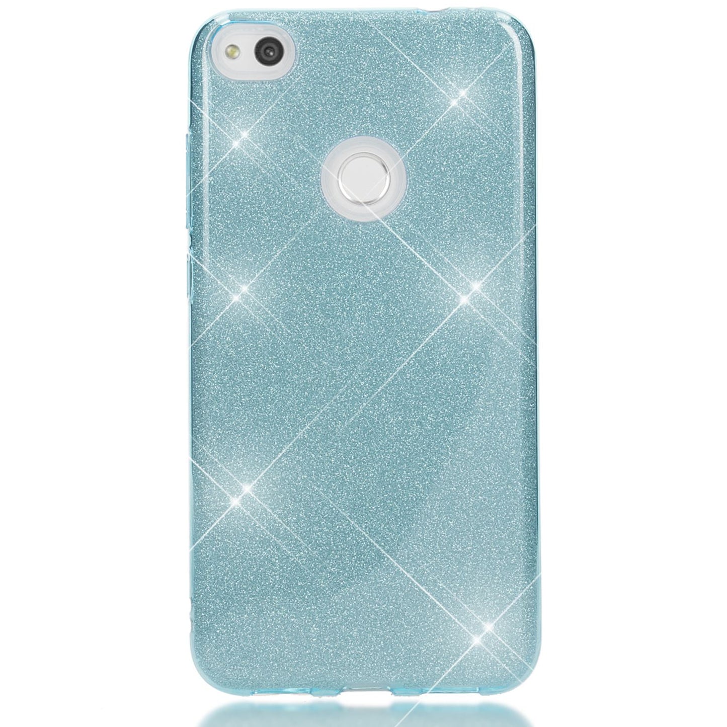 Huawei P8 Lite (2017) Glitter Phone Case by NALIA, Silicone Case Cover Protection