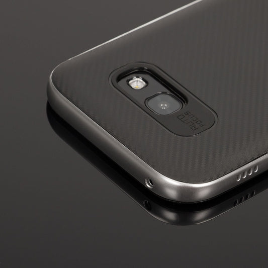 Samsung Galaxy A5 17" Carbon Case by NALIA, Silicone Cover with Bumper