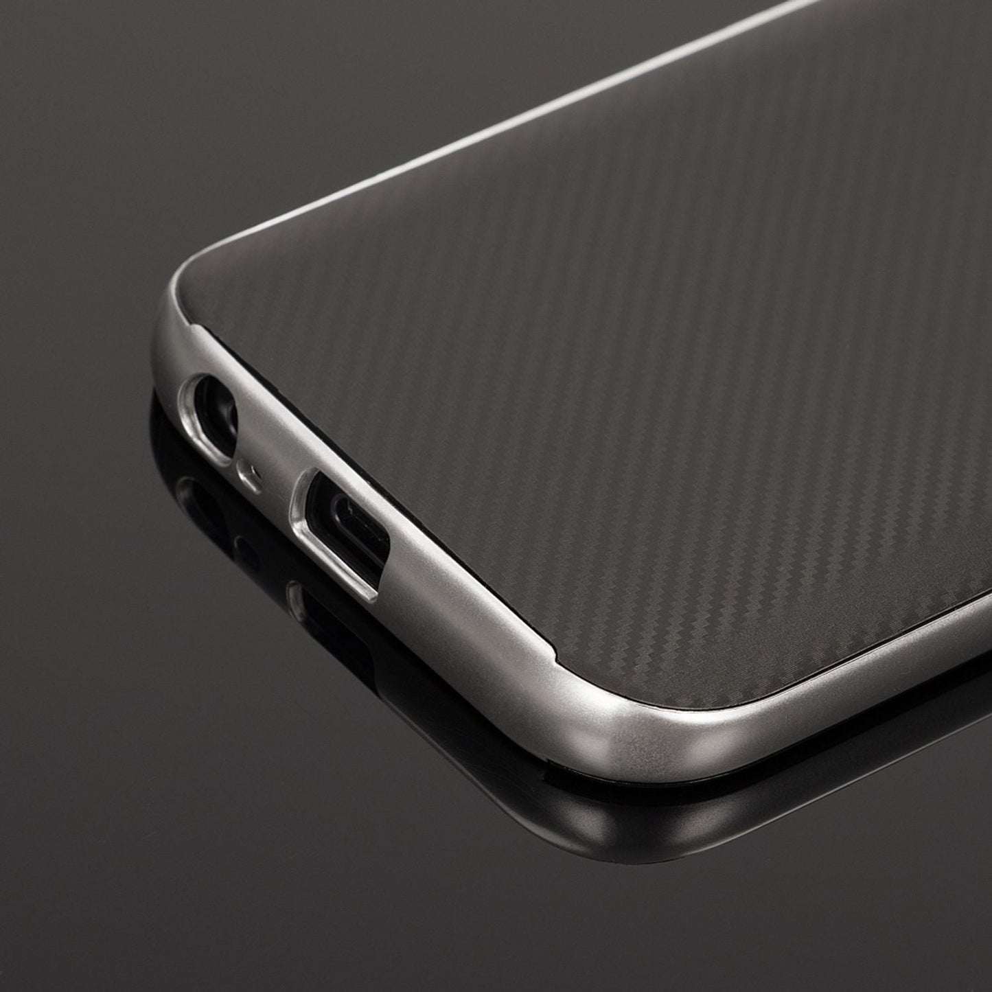 Samsung Galaxy A5 17" Carbon hulstur frá NALIA, sílikon hulstur með stuðara