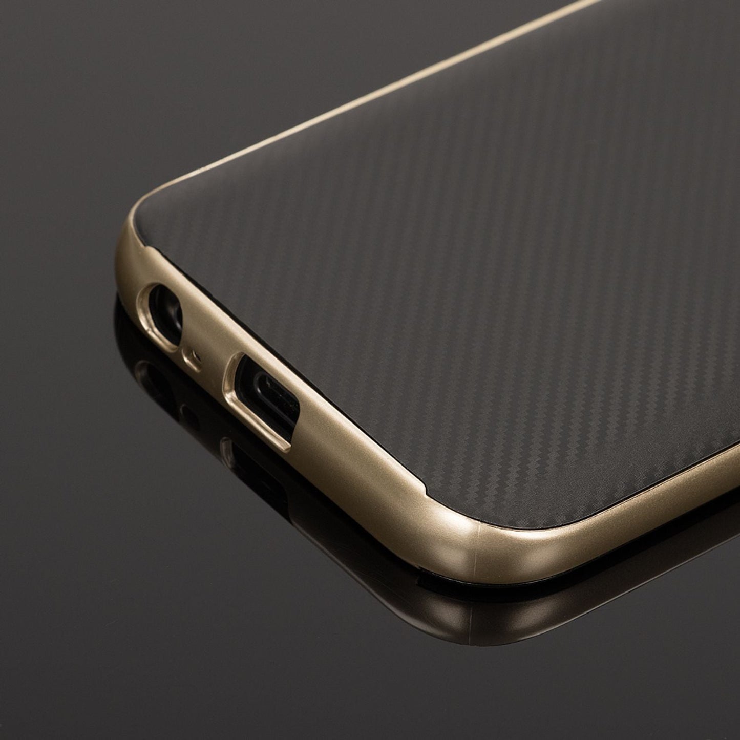 Samsung Galaxy A5 17" Carbon hulstur frá NALIA, sílikon hulstur með stuðara