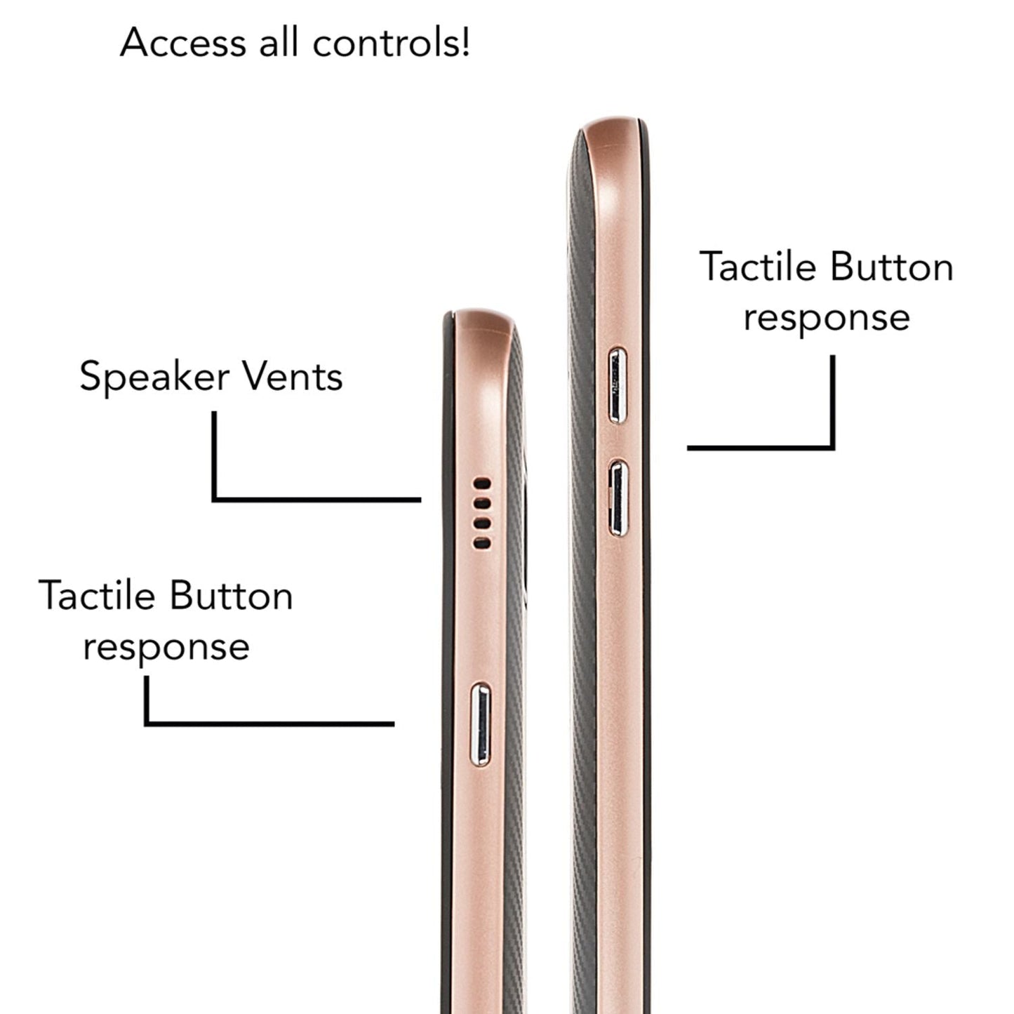 Samsung Galaxy A5 17" Carbon hulstur frá NALIA, sílikon hulstur með stuðara