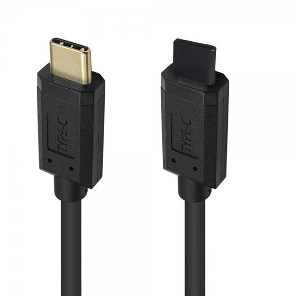 SYSTEM-S USB 3.1 Gen 2 Type C snúra 30 cm karlkyns í karlkyns 10 Gbit/s 100W rispuvörn horn