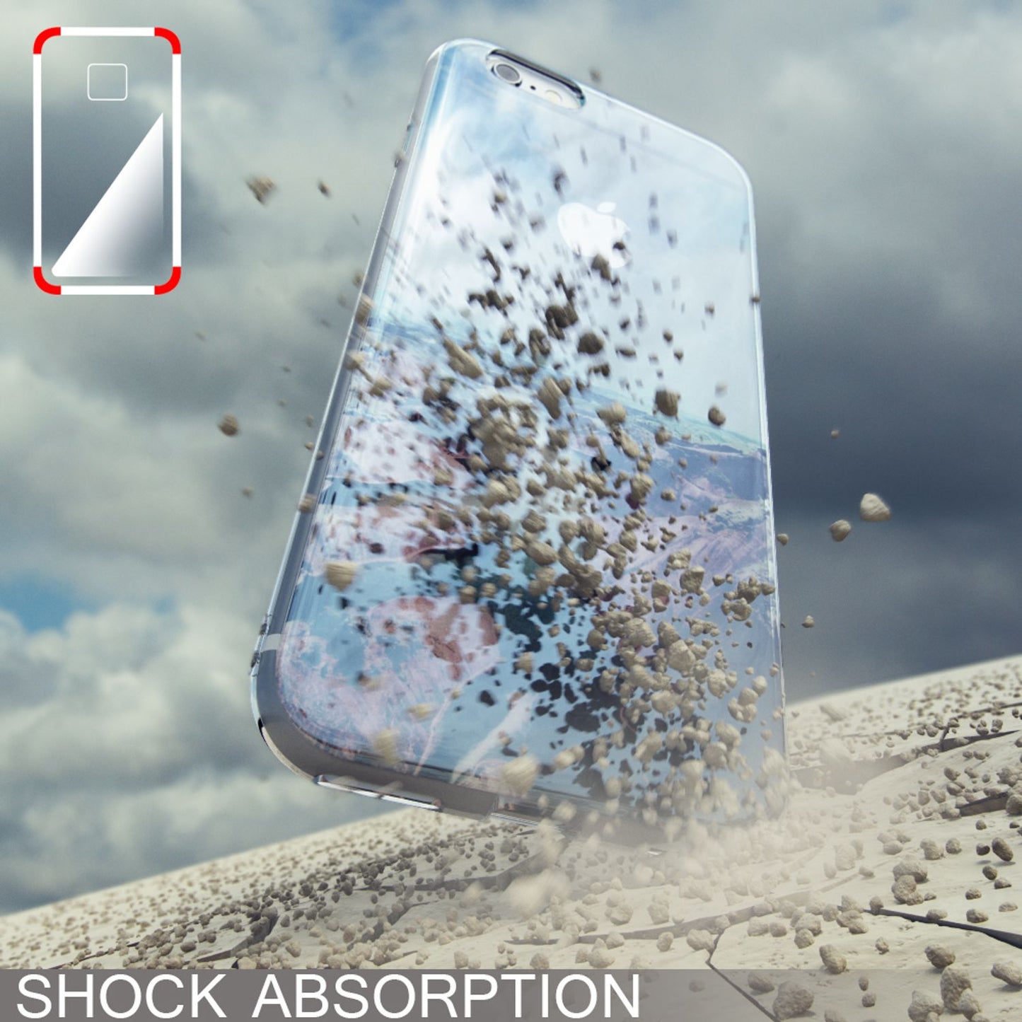 Apple iPhone 6 6S 3D Glitter Silicone Case Cover by NALIA