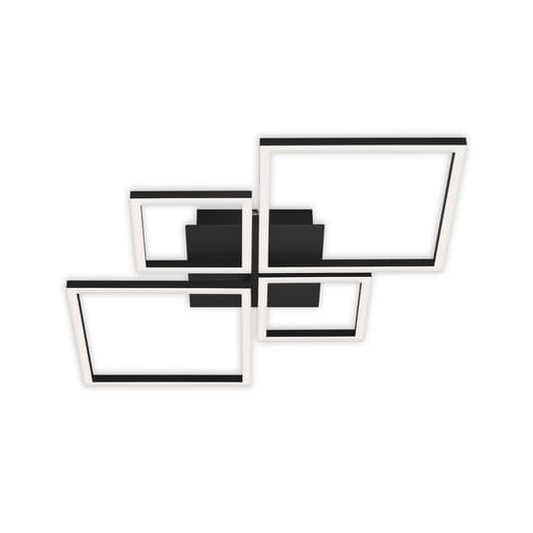 Briloner LED loftlampi í B-flokki, Frame Step dimmanlegur LED, 4 ljós, svartur