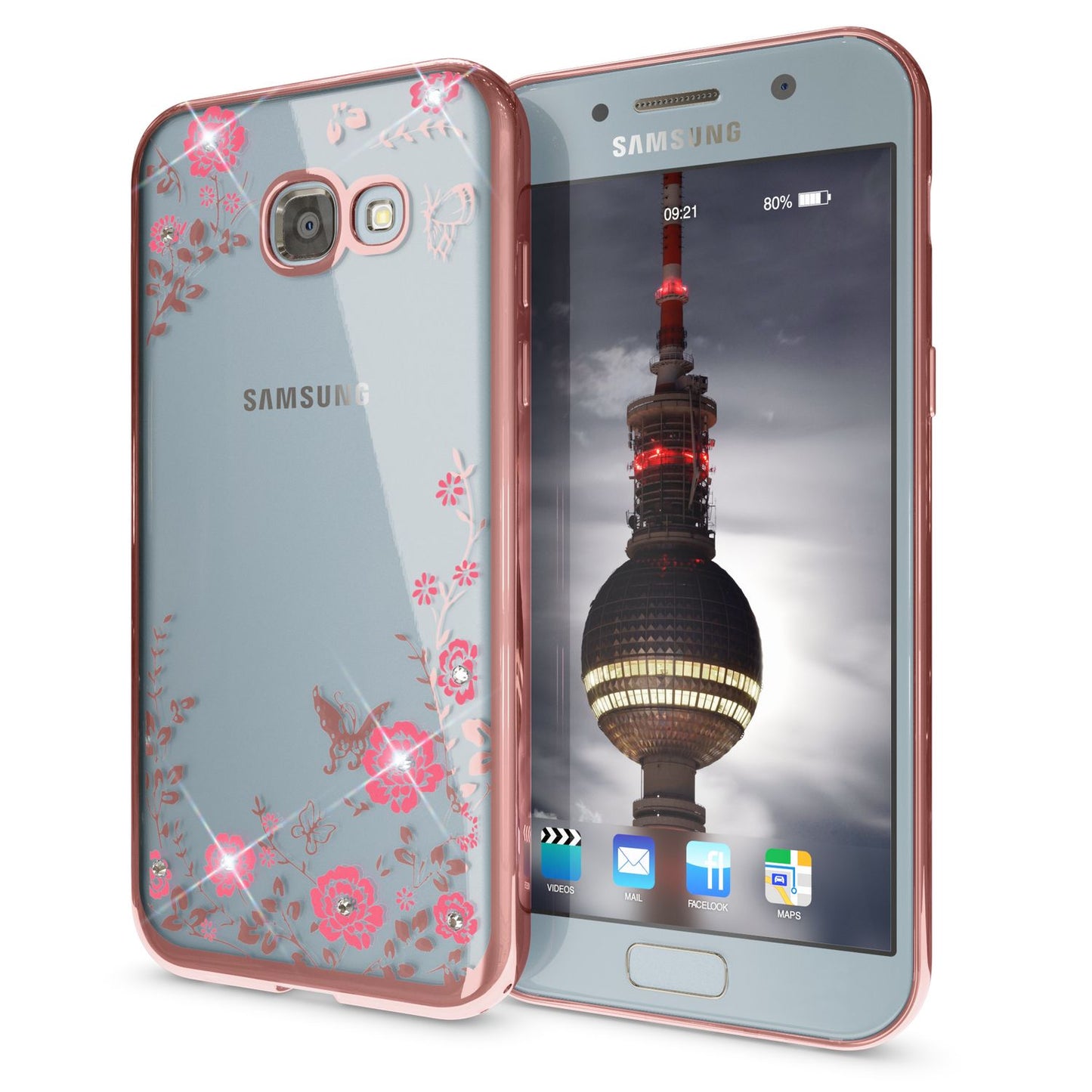 Samsung Galaxy A5 2017 hulstur, símahulstur frá NALIA, gegnsætt sílikonhulstur