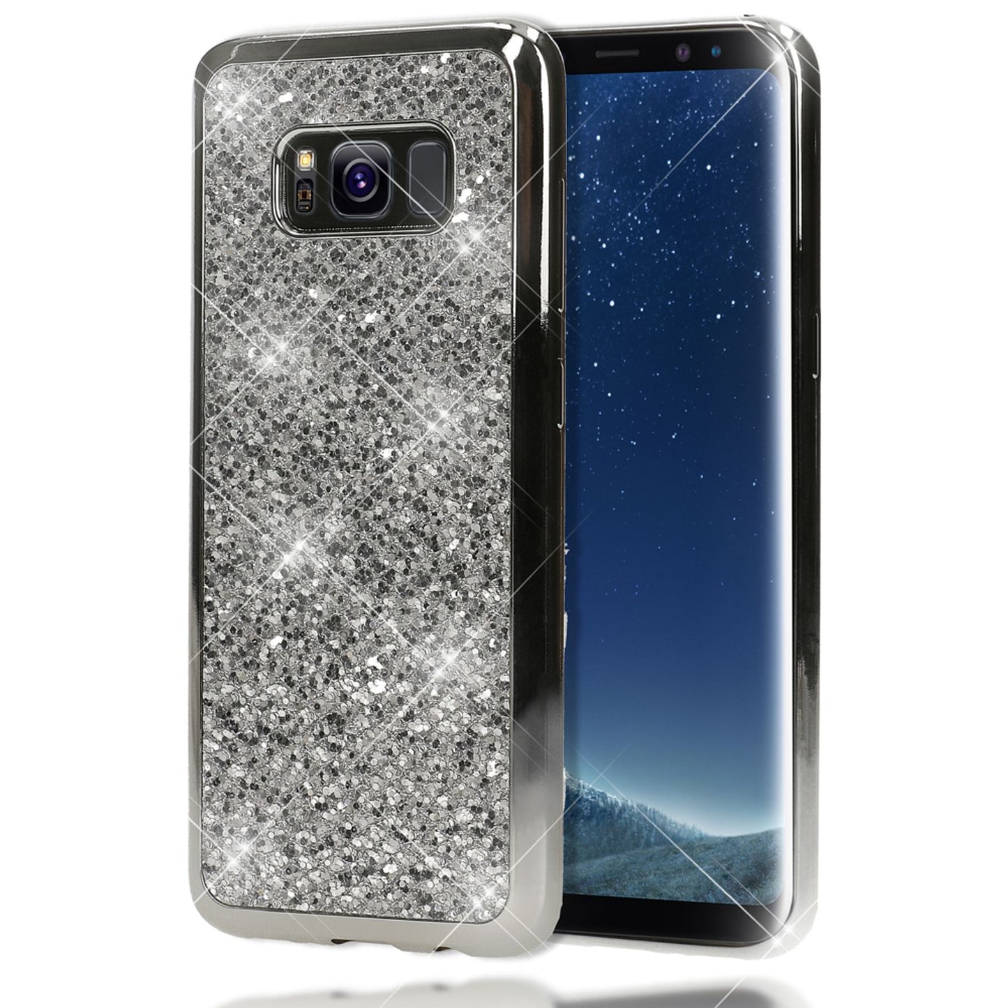 Samsung Galaxy S8 Plus Glitter Phone Case by NALIA, Glitter Cover Bling Case