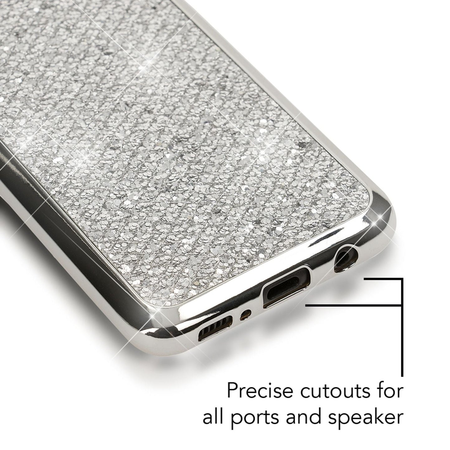 Samsung Galaxy S8 Plus Glitter Phone Case by NALIA, Glitter Cover Bling Case