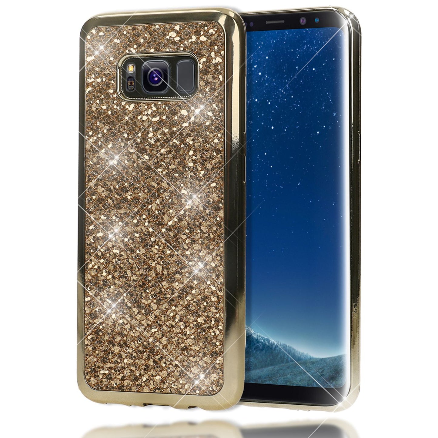 Samsung Galaxy S8 Plus Glitter Phone Case by NALIA, Glitter Cover Bling Case