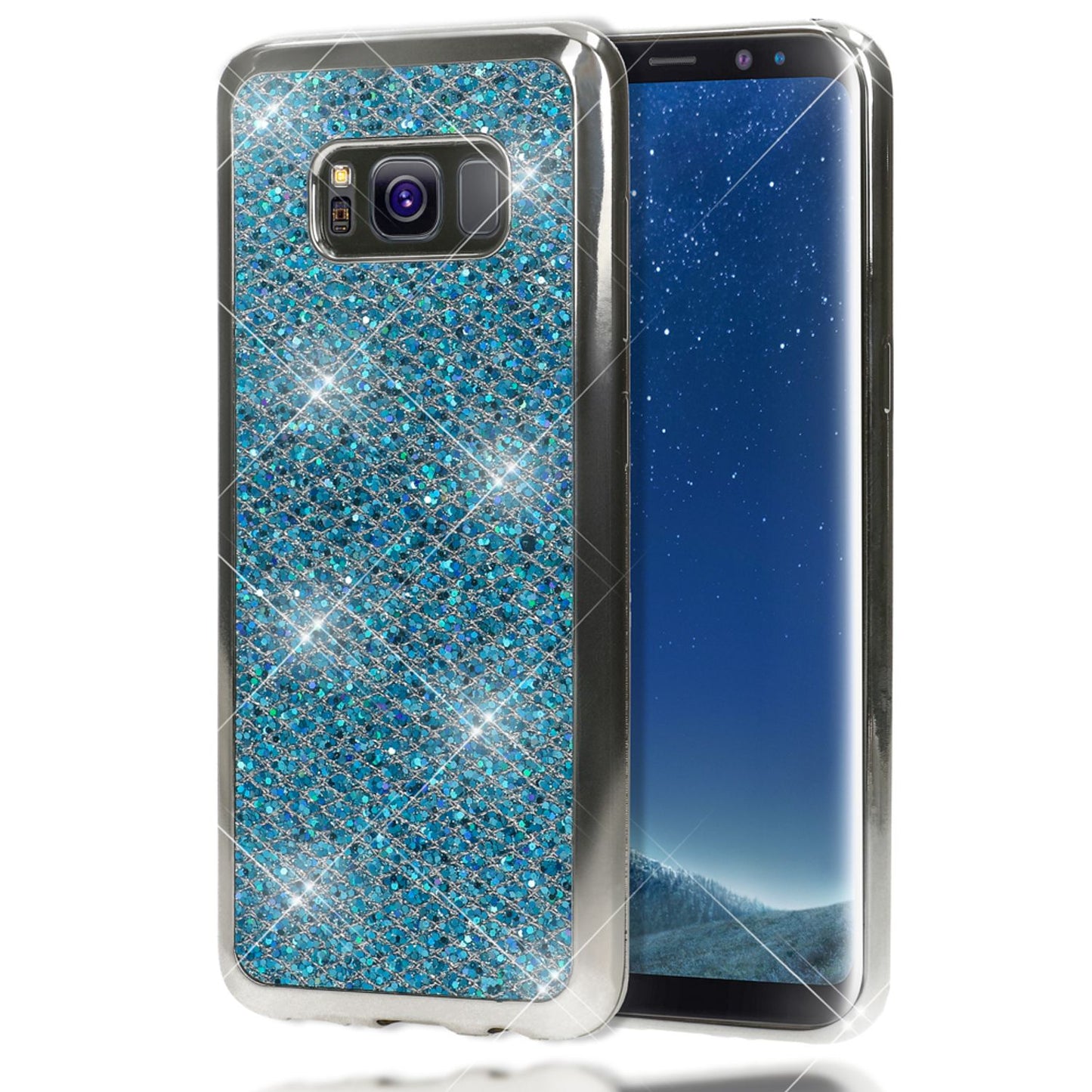 Samsung Galaxy S8 Plus Glitter Phone Case by NALIA, Glitter Cover Bling Case