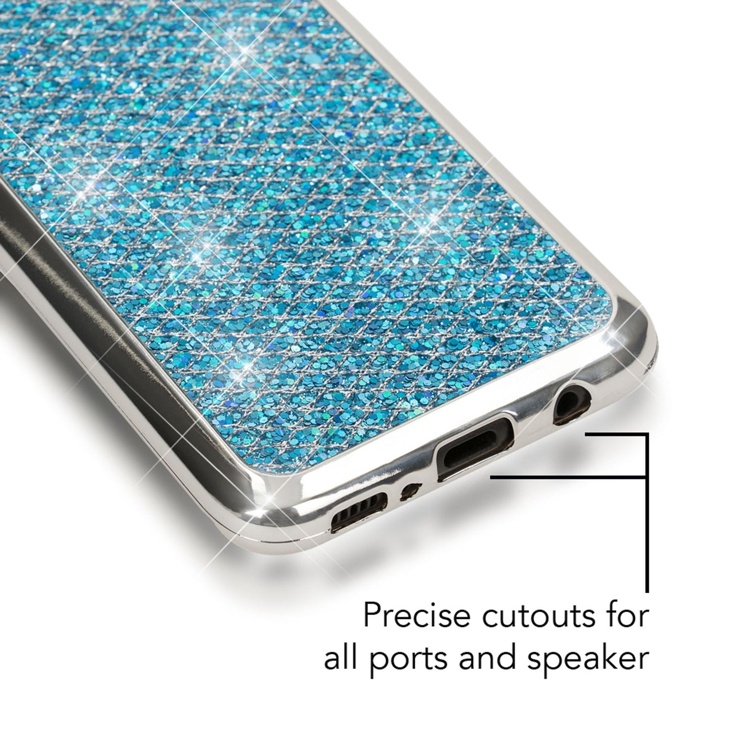 Samsung Galaxy S8 Plus Glitter Phone Case by NALIA, Glitter Cover Bling Case