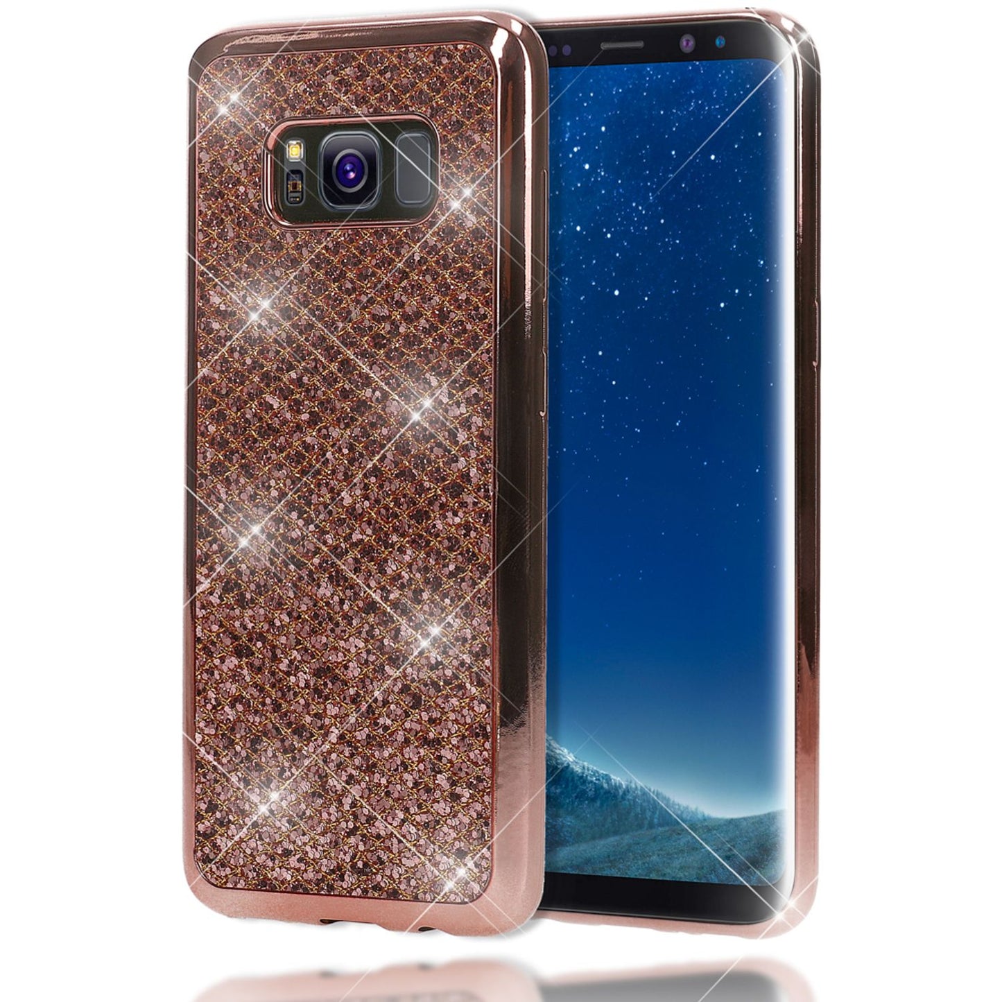 Samsung Galaxy S8 Plus Glitter Phone Case by NALIA, Glitter Cover Bling Case