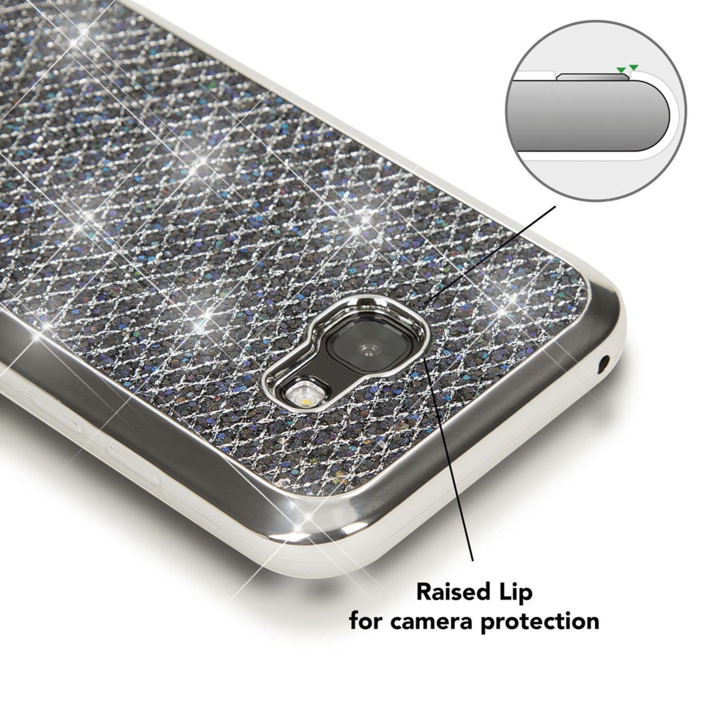 Samsung Galaxy A5 2017 Case, Phone Case by NALIA, Glitter Protective Case