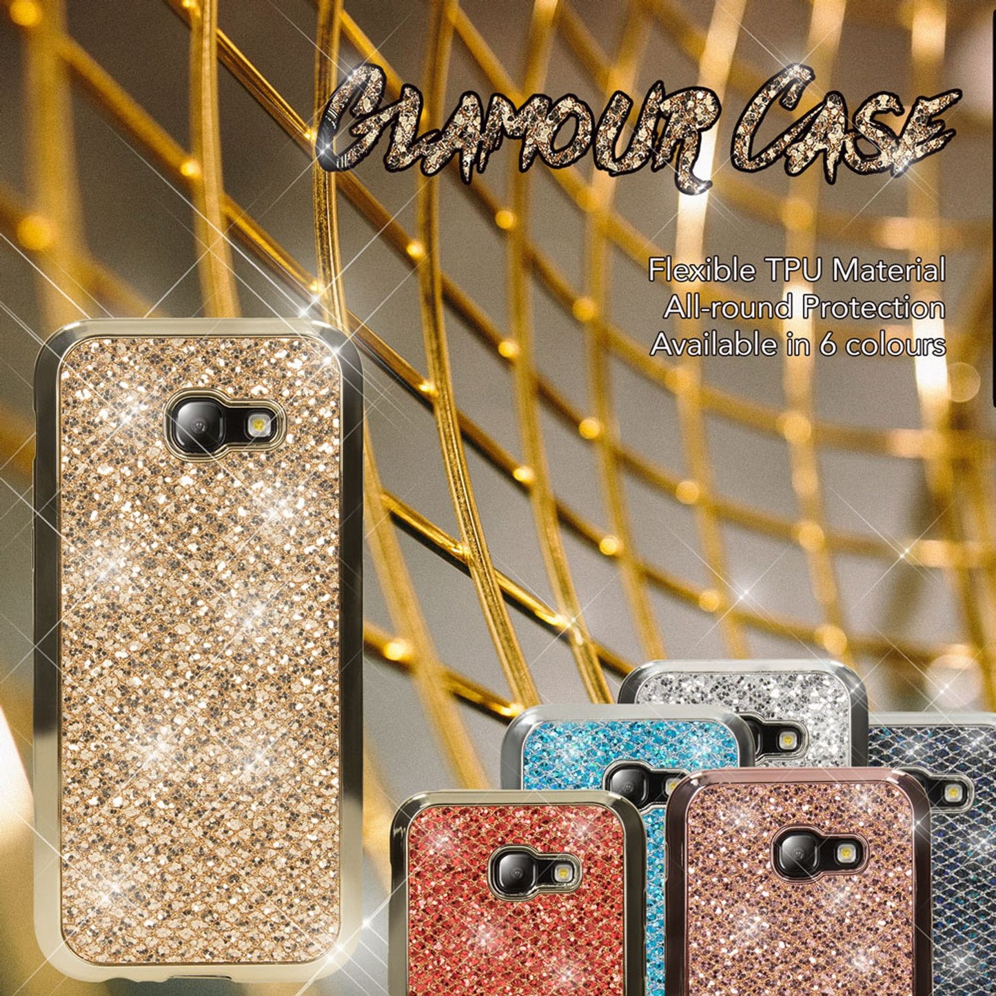 Samsung Galaxy A5 2017 Case, Phone Case by NALIA, Glitter Protective Case