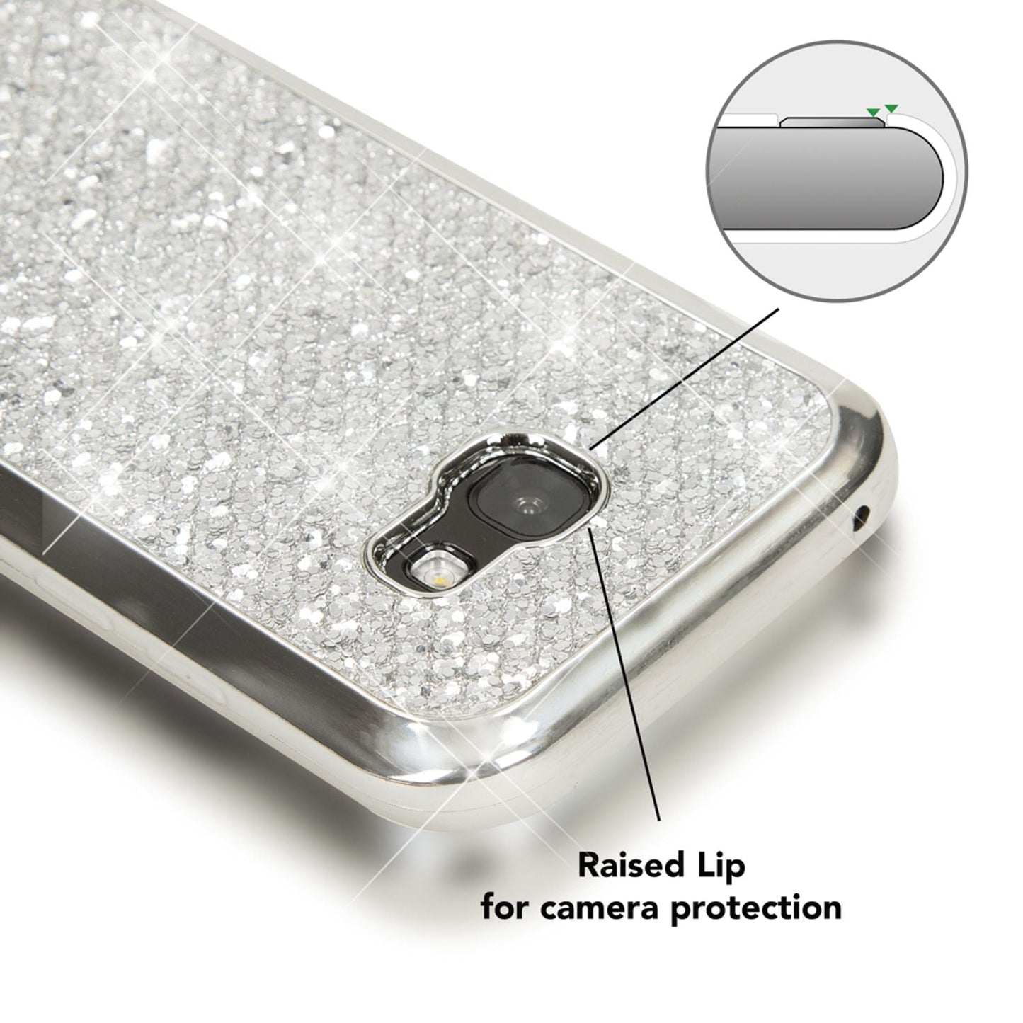 Samsung Galaxy A5 2017 Case, Phone Case by NALIA, Glitter Protective Case