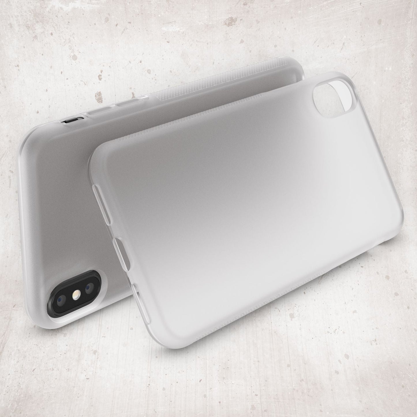 NALIA Hülle für Apple iPhone X XS, Anti Slip Case Schutz Cover Silikon Etui Matt