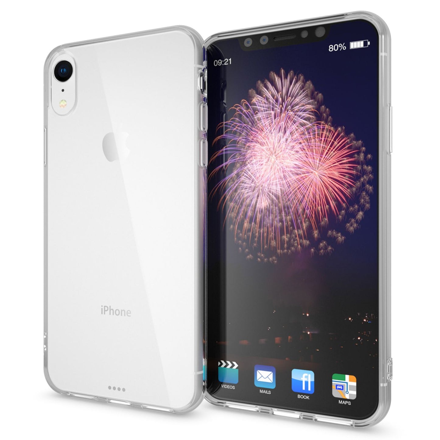 NALIA Phone Case for iPhone XR, Ultra-Slim Silicone Case Cover Crystal Clear Case