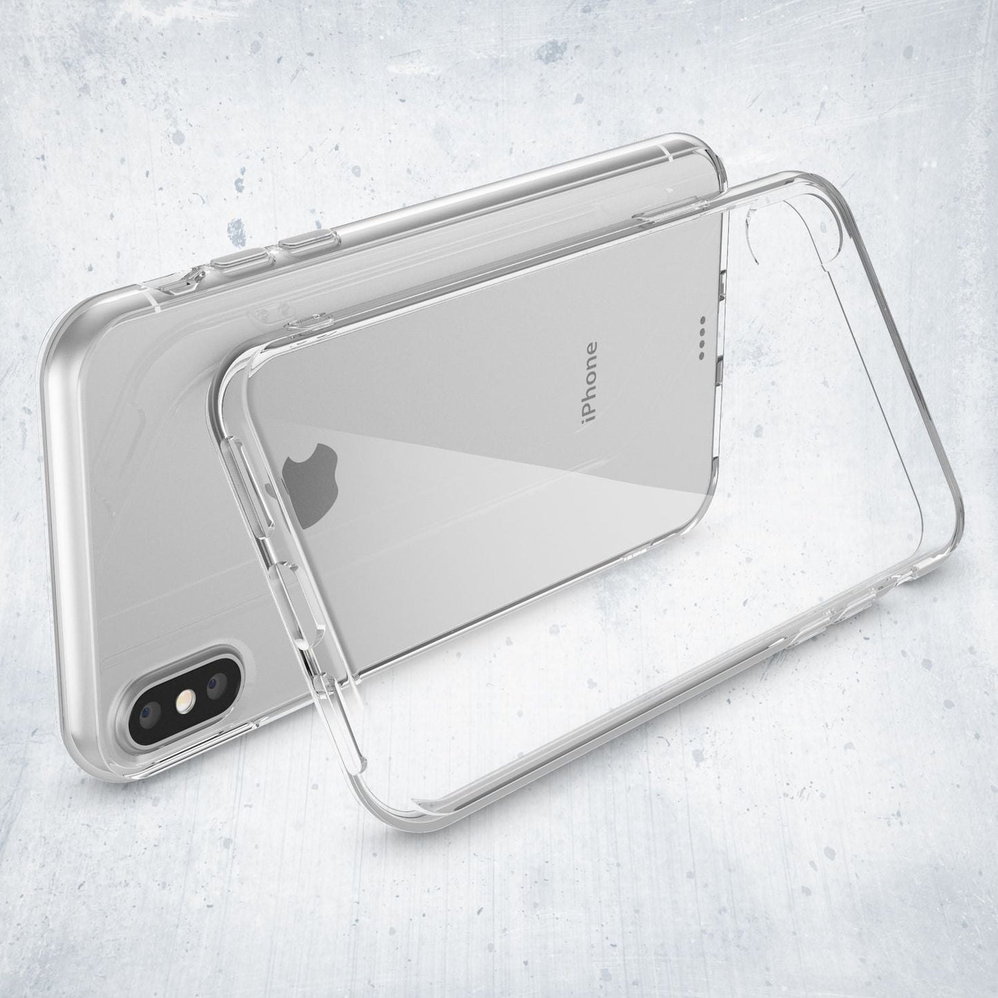 NALIA Hülle für Apple iPhone X XS, Slim Handy Schutz Case Silikon Cover Bumper