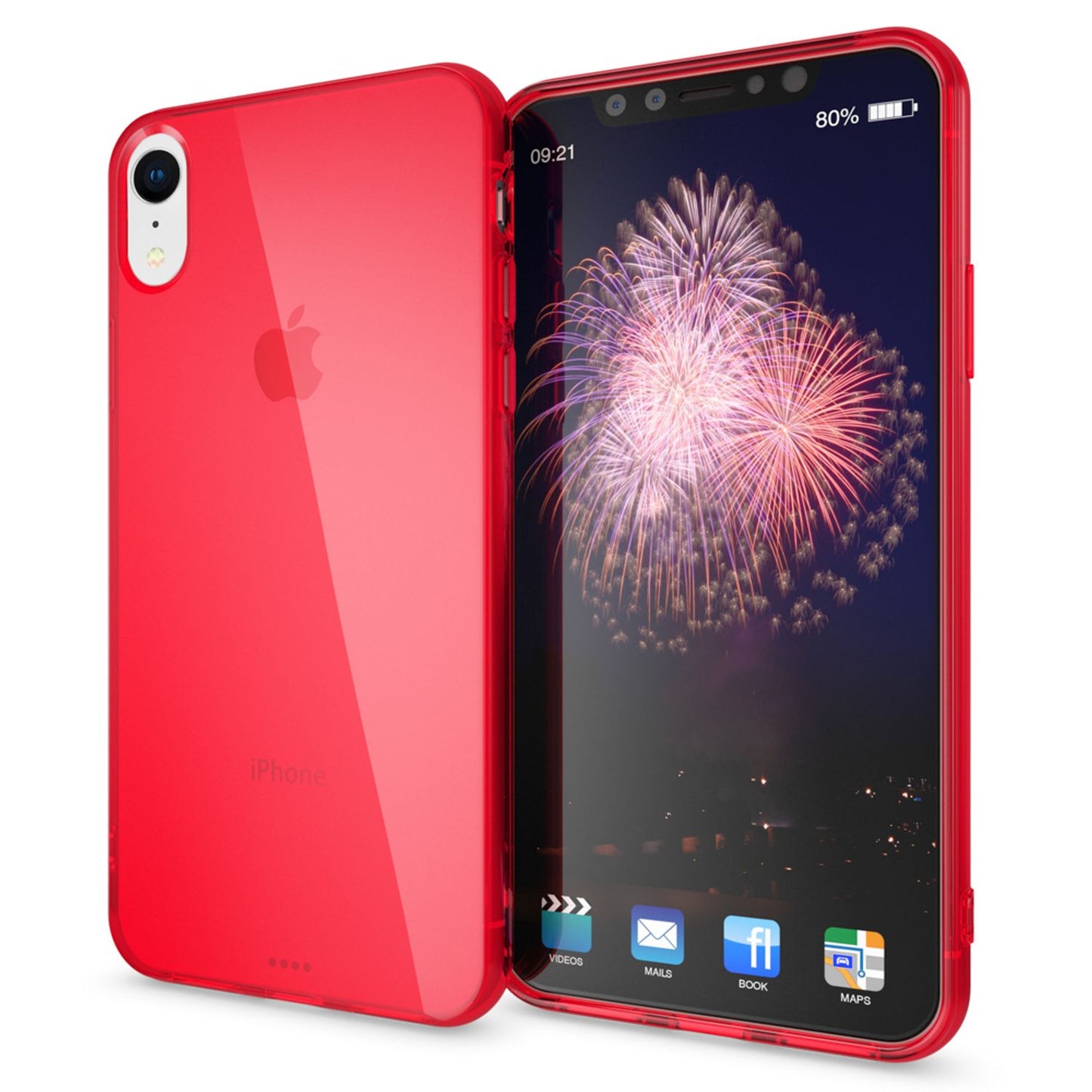 NALIA Phone Case for iPhone XR, Ultra-Slim Silicone Case Cover Crystal Clear Case