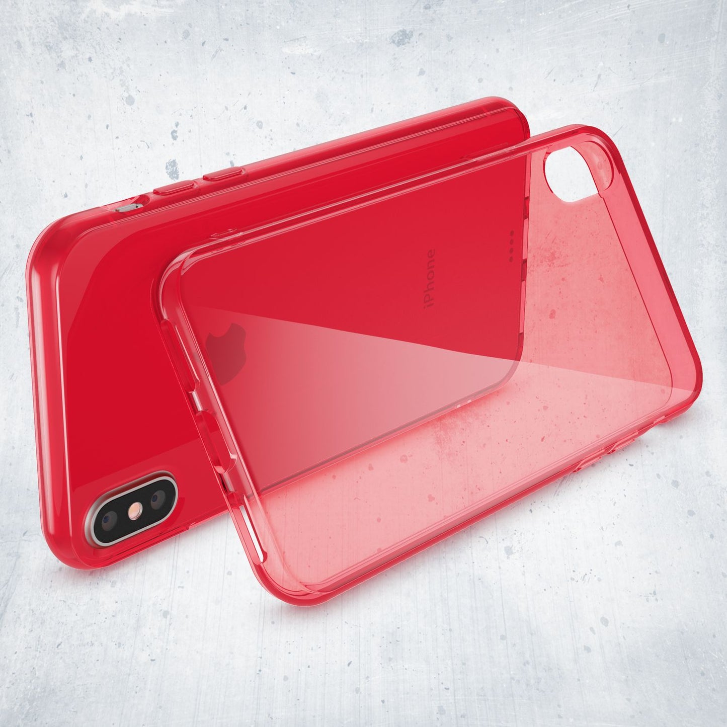 NALIA Hülle für Apple iPhone X XS, Slim Handy Schutz Case Silikon Cover Bumper