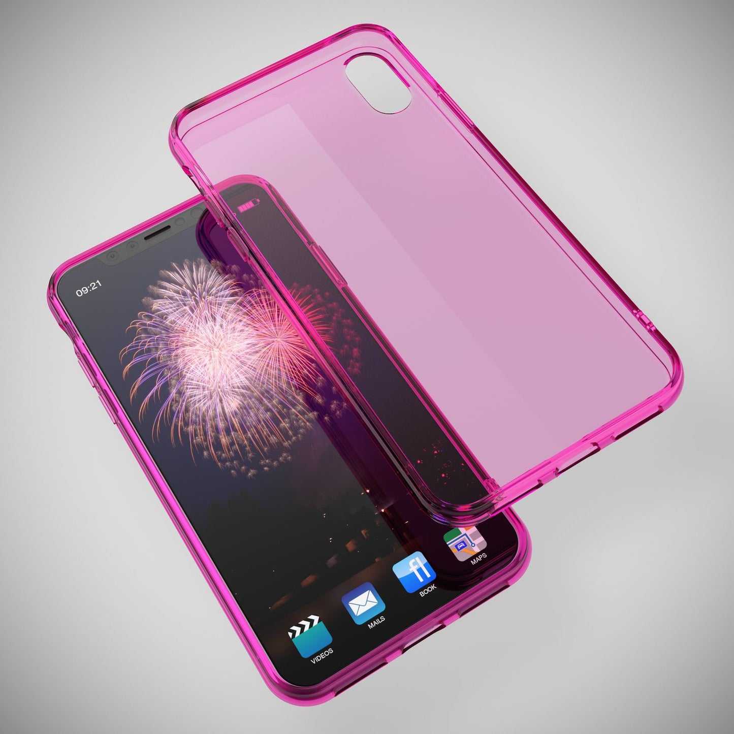 NALIA Hülle für Apple iPhone X XS, Slim Handy Schutz Case Silikon Cover Bumper