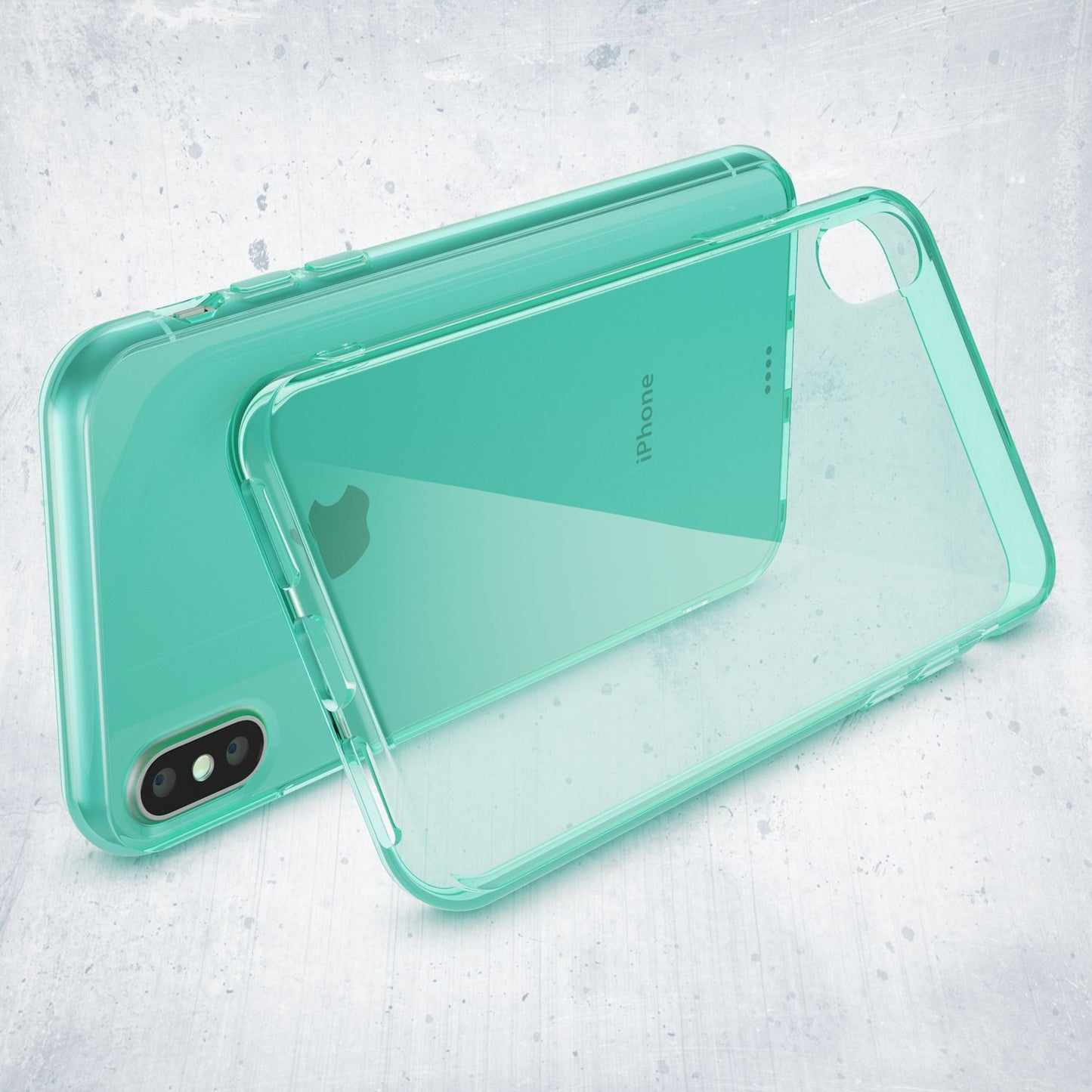 NALIA Hülle für Apple iPhone X XS, Slim Handy Schutz Case Silikon Cover Bumper