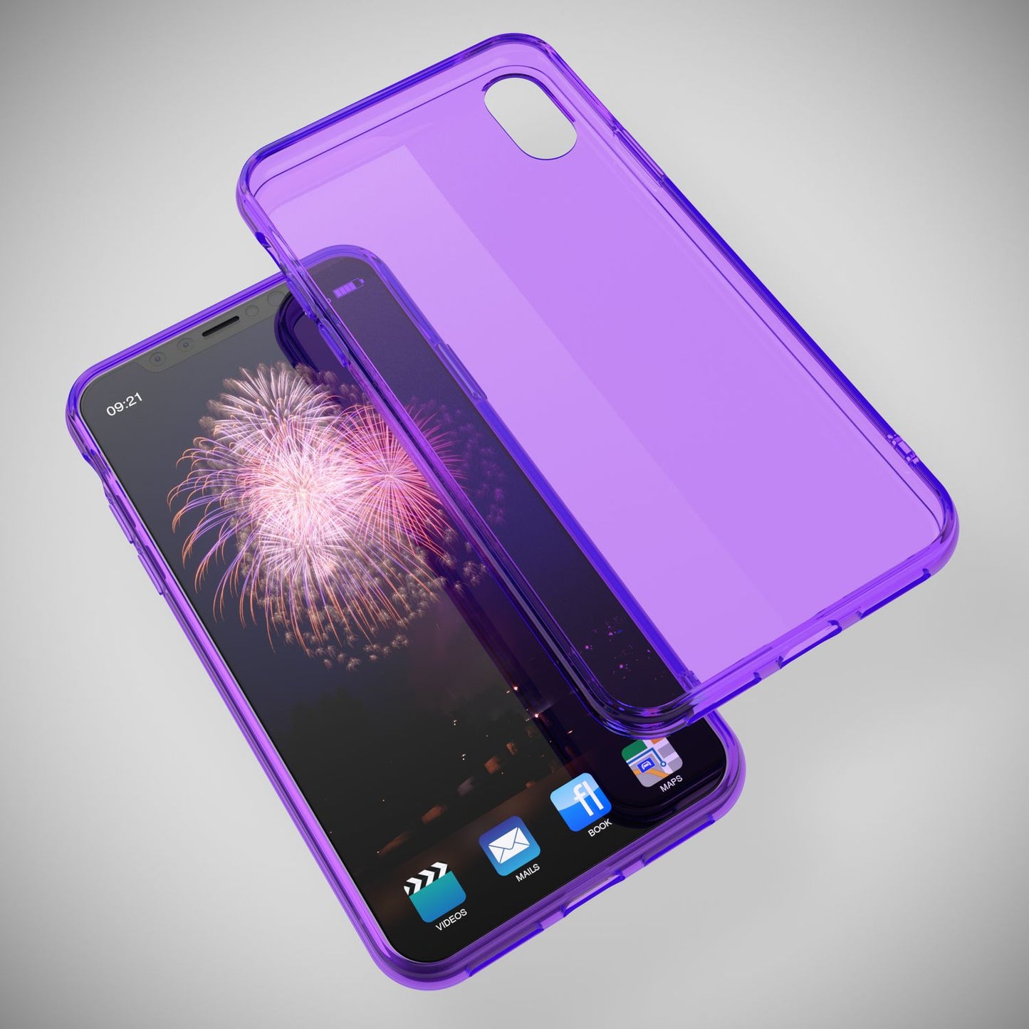 NALIA Hülle für Apple iPhone X XS, Slim Handy Schutz Case Silikon Cover Bumper