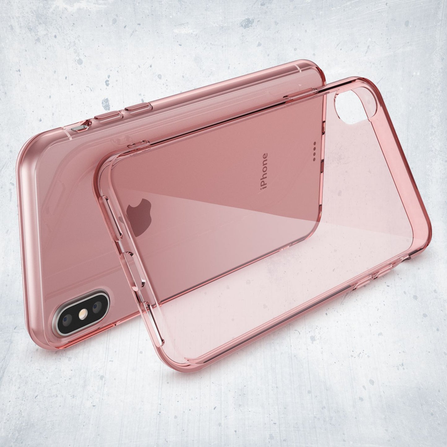 NALIA Hülle für Apple iPhone X XS, Slim Handy Schutz Case Silikon Cover Bumper