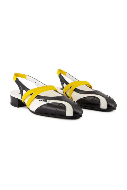 Sling Back Peachy - Carel - Baumwolle - Schwarz