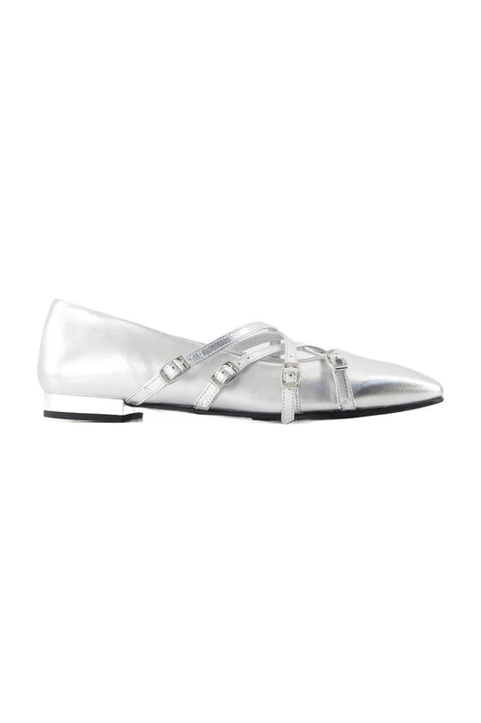 Eloise Ballerinas - Carel - Leder - Silber