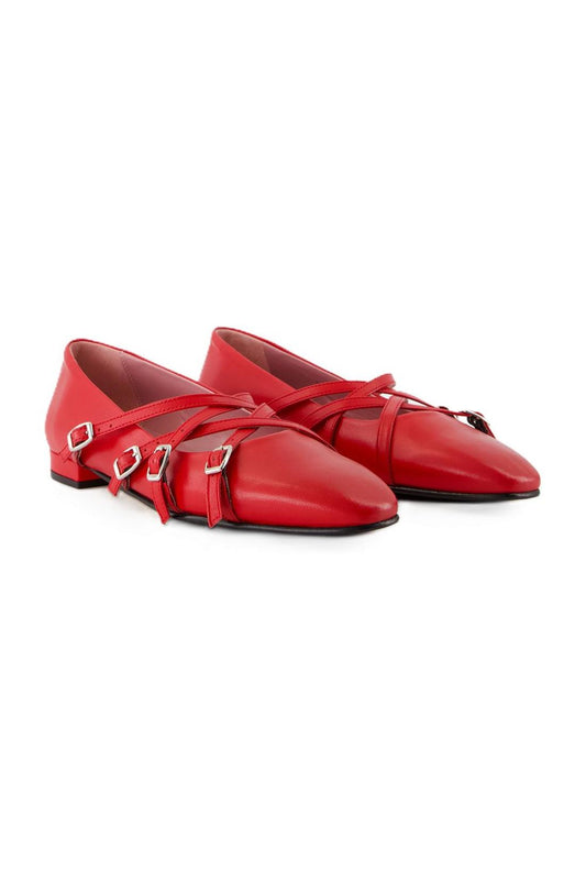 Eloise Ballerinas - Carel - Leder - Rot