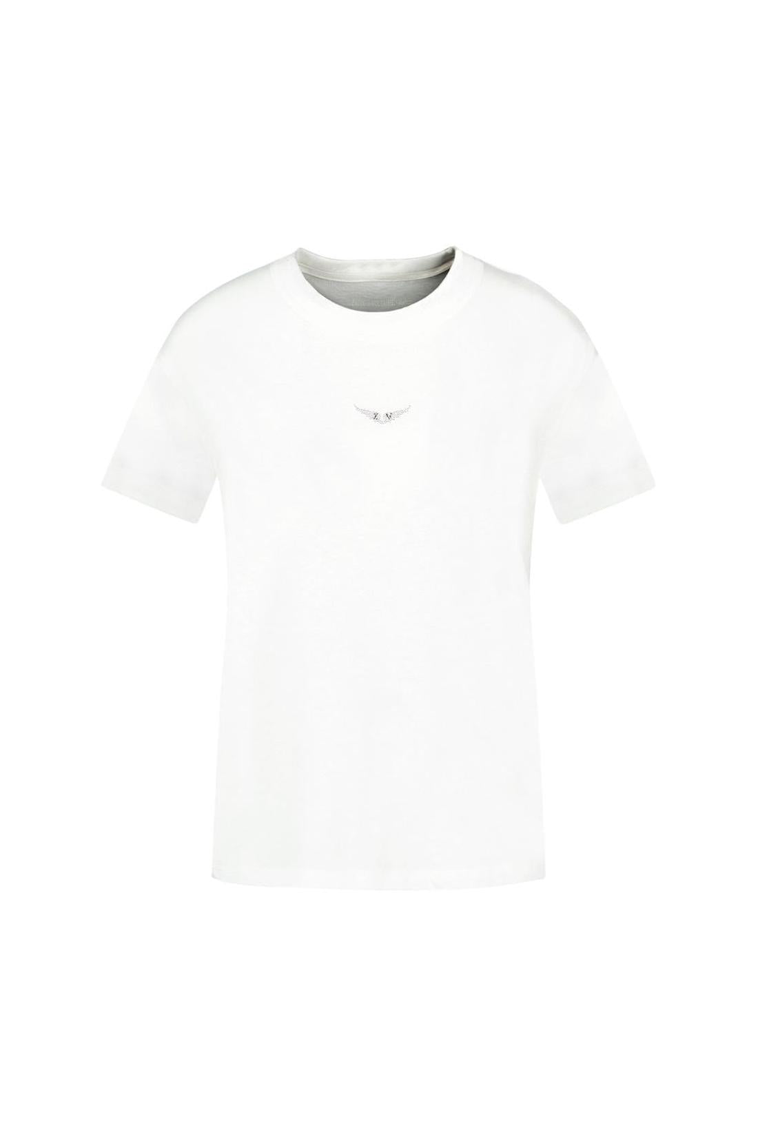 T-Shirt Marta Pcl Wings Strass - Zadig & Voltaire - Baumwolle - Weiß