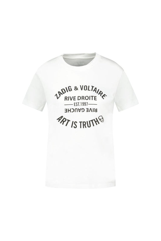 Walk Ico Blason Eco T-Shirt - Zadig & Voltaire - Baumwolle - Weiß