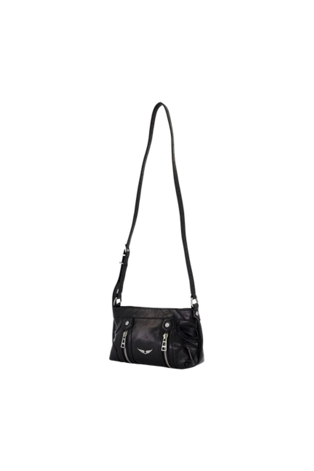 Sunny Mood Schultertasche - Zadig & Voltaire - Leder - Schwarz