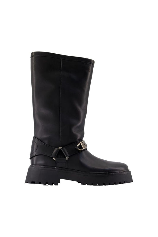 Angie Smooth Stiefeletten - Zadig & Voltaire - Leder - Schwarz
