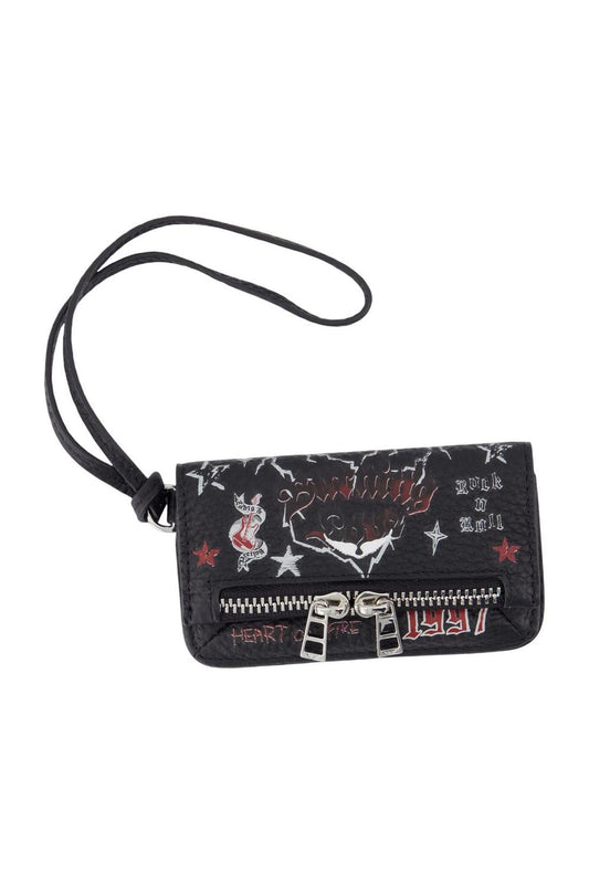Wallet On Chain Rock Keyring - Zadig & Voltaire - Leder - Schwarz