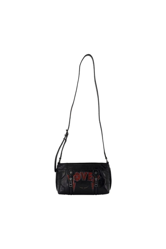 Sunny Mood Punk Schultertasche - Zadig & Voltaire - Leder - Schwarz