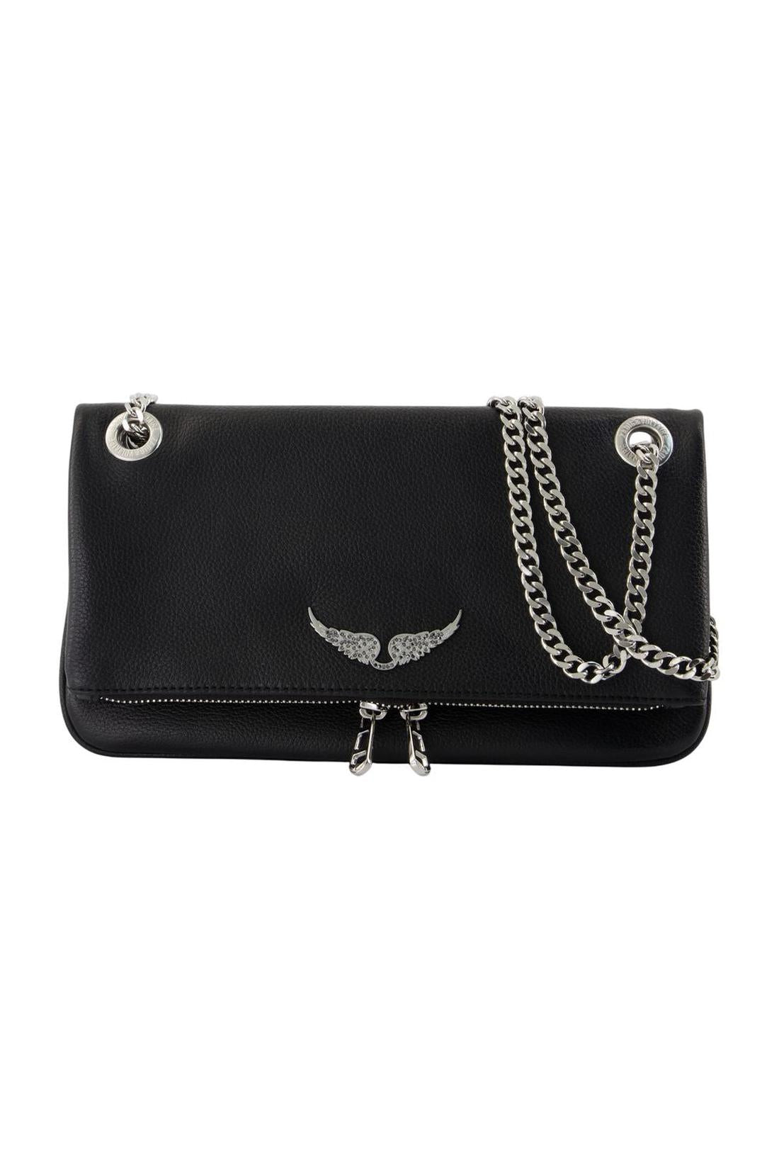 Wallet On Chain Rock Ii - Zadig & Voltaire - Leder - Schwarz