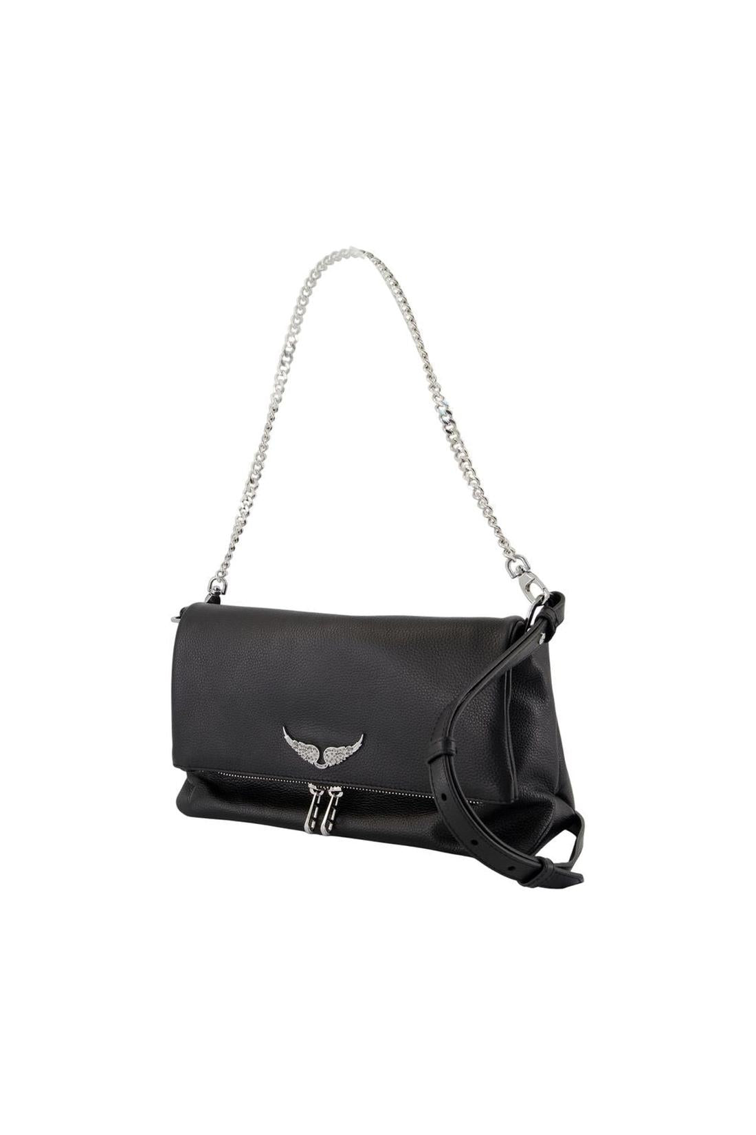 Rocky Ii Schultertasche - Zadig & Voltaire - Leder - Schwarz