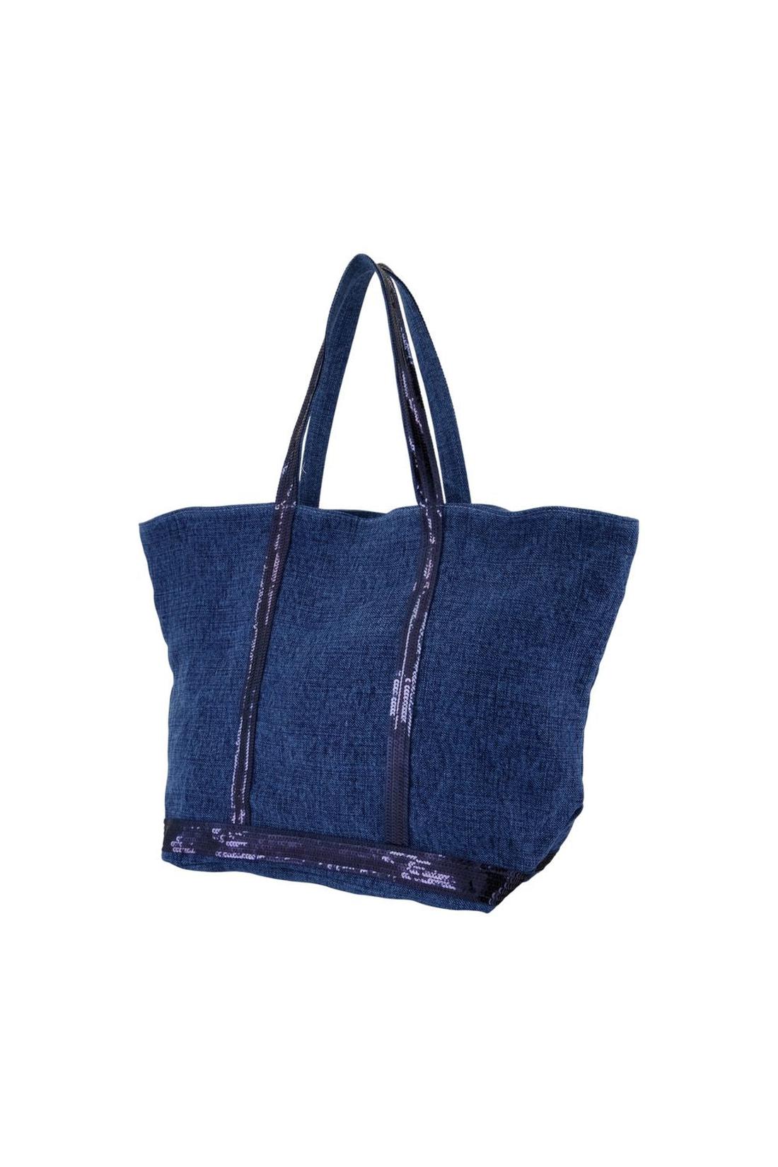 Cabas L Zipped - Vanessa Bruno - Leinen - Blau