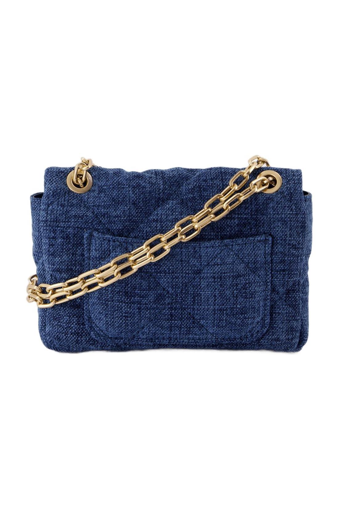 Nano Moon Handtasche - Vanessa Bruno - Leinen - Blau