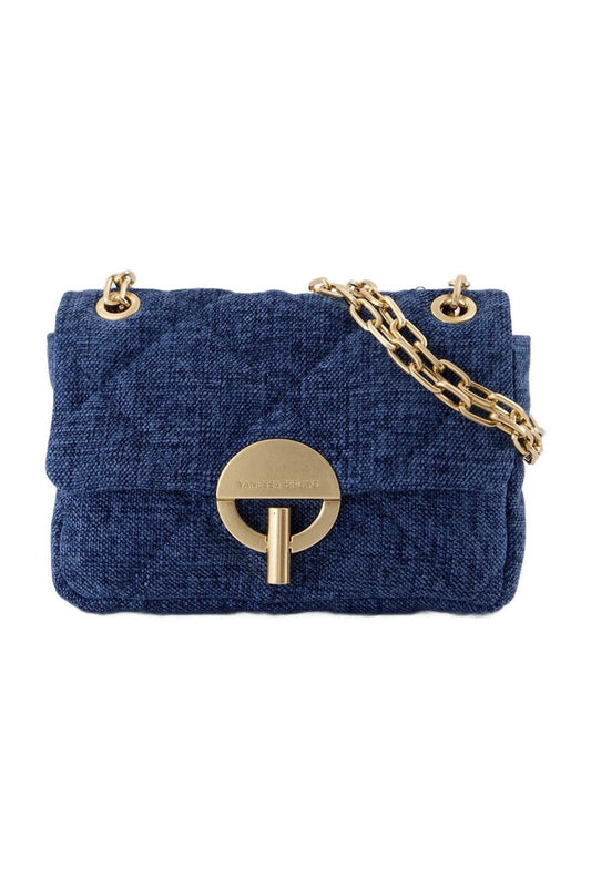 Nano Moon Handtasche - Vanessa Bruno - Leinen - Blau