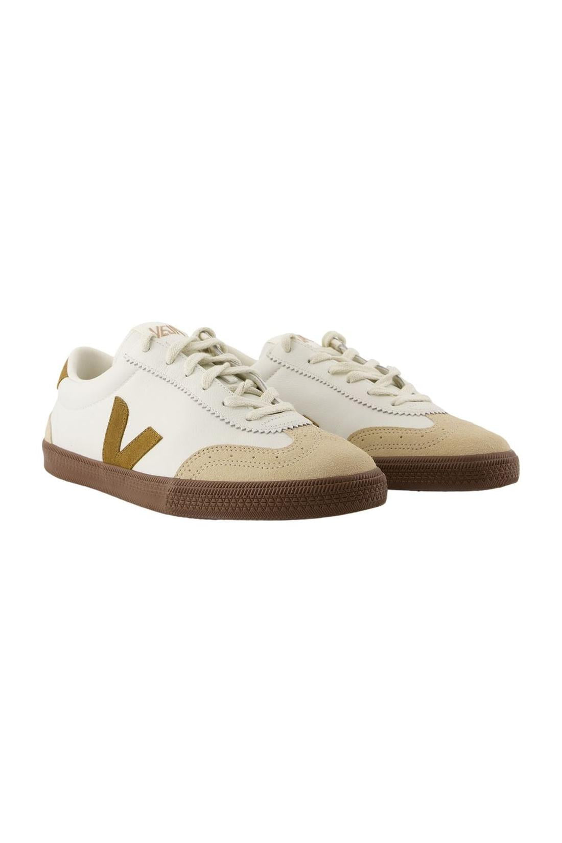 Volleyball Sneakers - Veja - Leder - Weiß