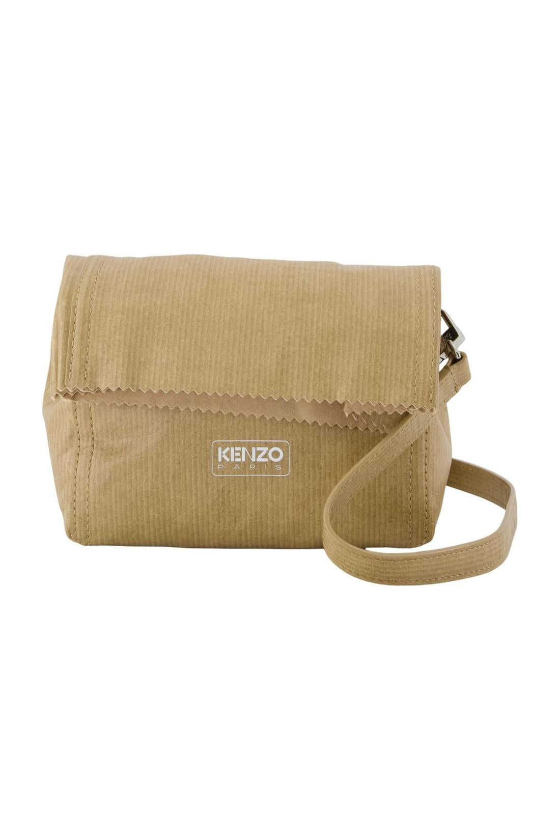 Wallet On Chain Pouch On Strap - Kenzo - Leder - Beige